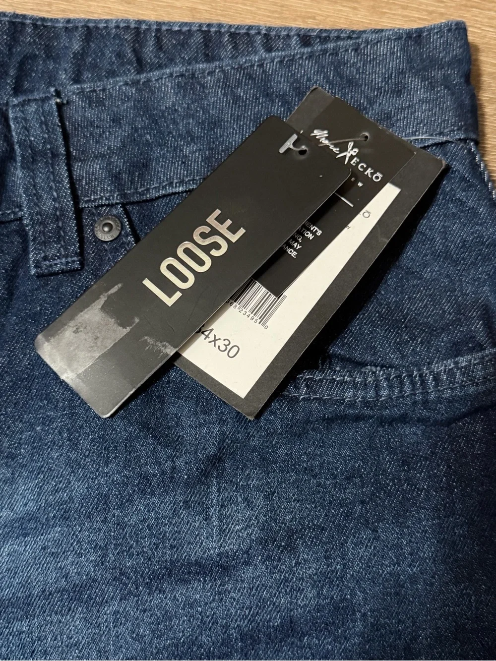 Marc Ecko Cut & Sew Indigo Cargo Denim Pants